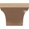Ekena Millwork 8"W x 16"D x 8"H Wide Legacy Rough Cedar Woodgrain TimberThane Corbel, Primed Tan CORUR08X16X08LGYRCPR - alternate 3